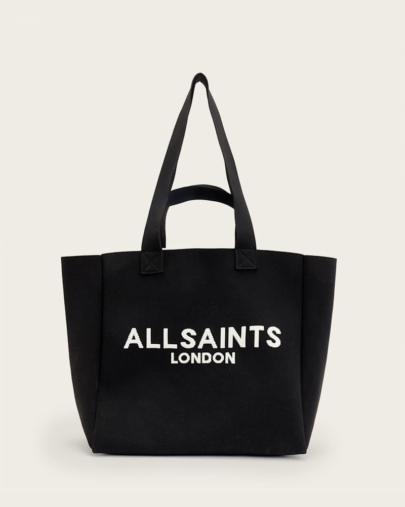 IZZY LARGE LOGO KNITTED TOTE BAG 1