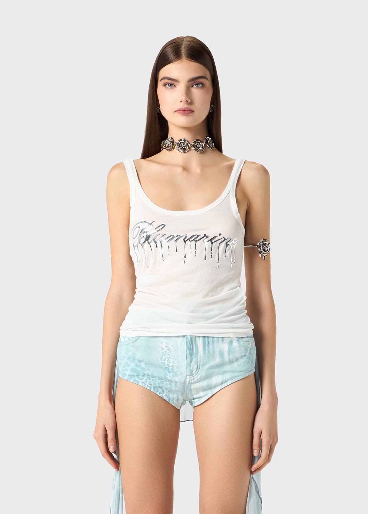 JERSEY TOP WITH DRIPPING-EFFECT LOGO - 3