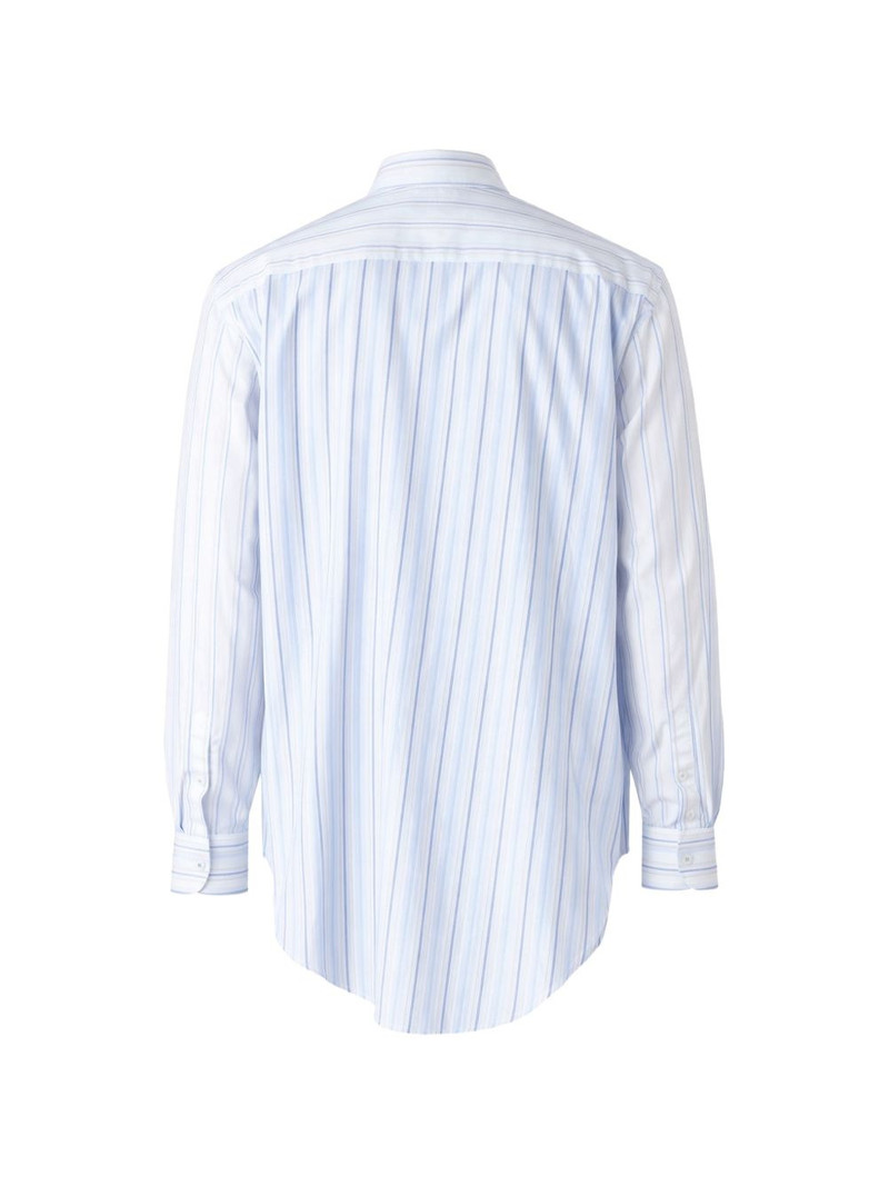 Comme des Garçons SHIRT asymmetric striped cotton shirt outlook