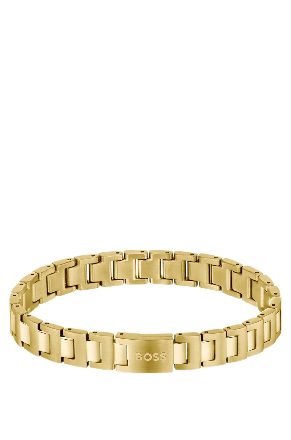 GOLD-TONE CUFF WITH LOGO CLASP - 1