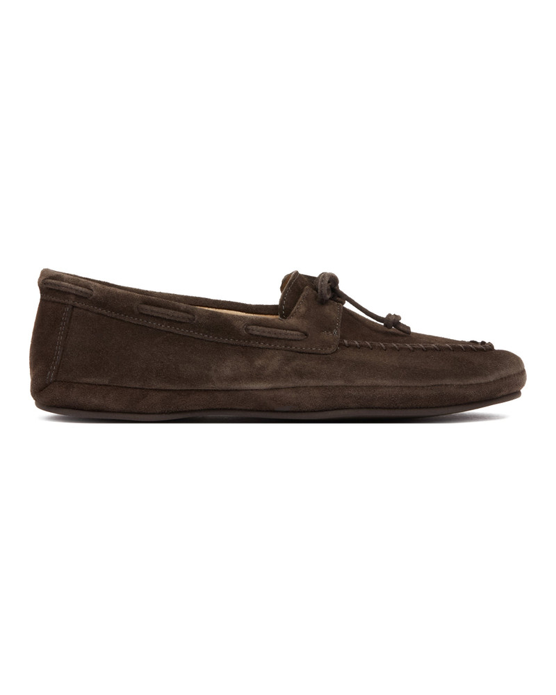 LE MONDE BÉRYL Brown Suede Loafers outlook