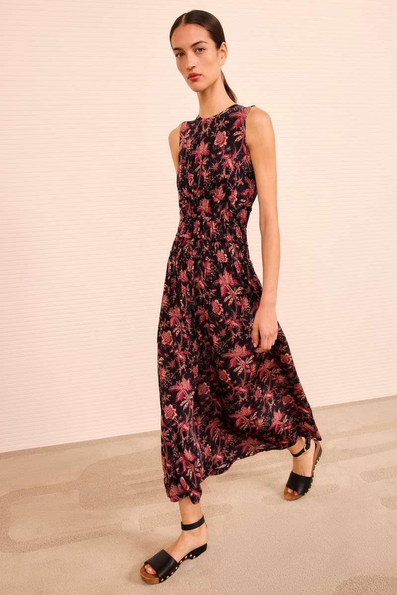 ULLA JOHNSON Kamaria Ruched Waist Dress outlook