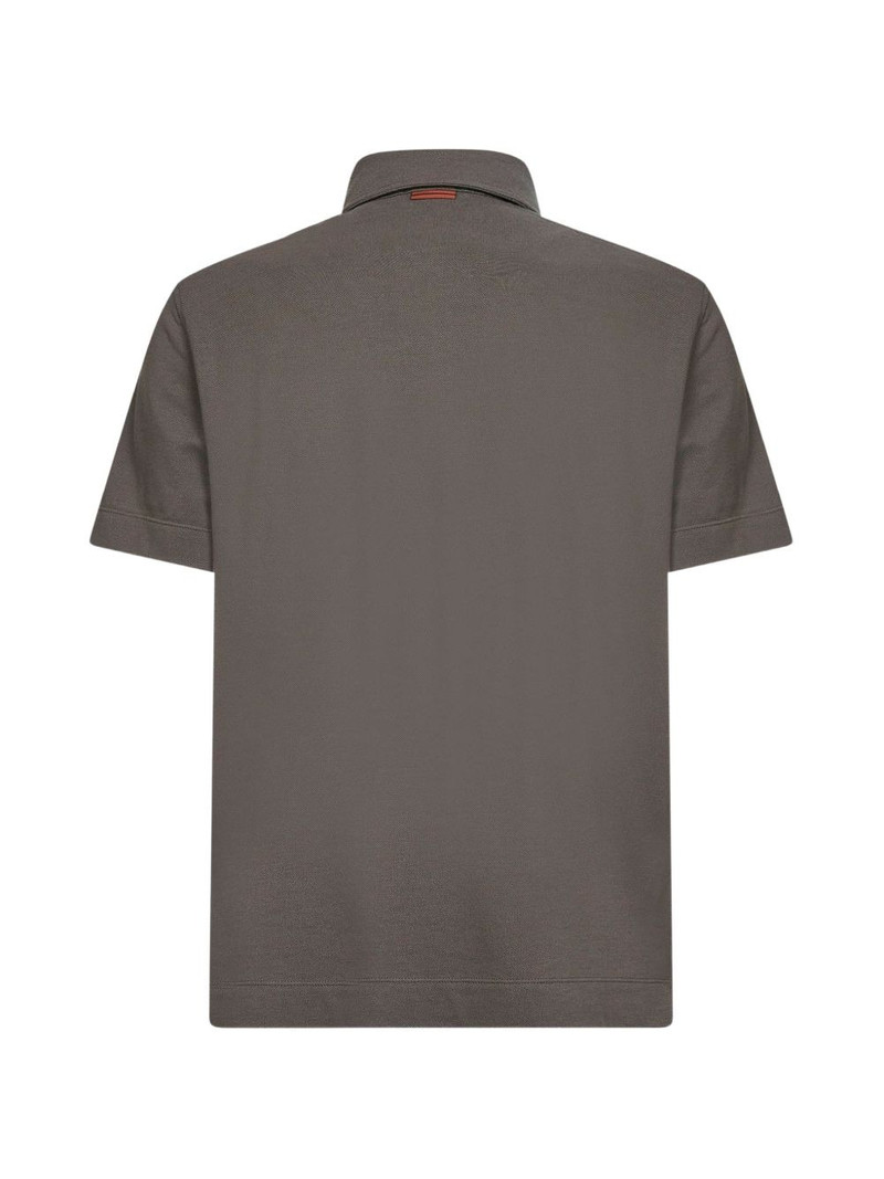 ZEGNA buttoned patch-pocket polo shirt outlook