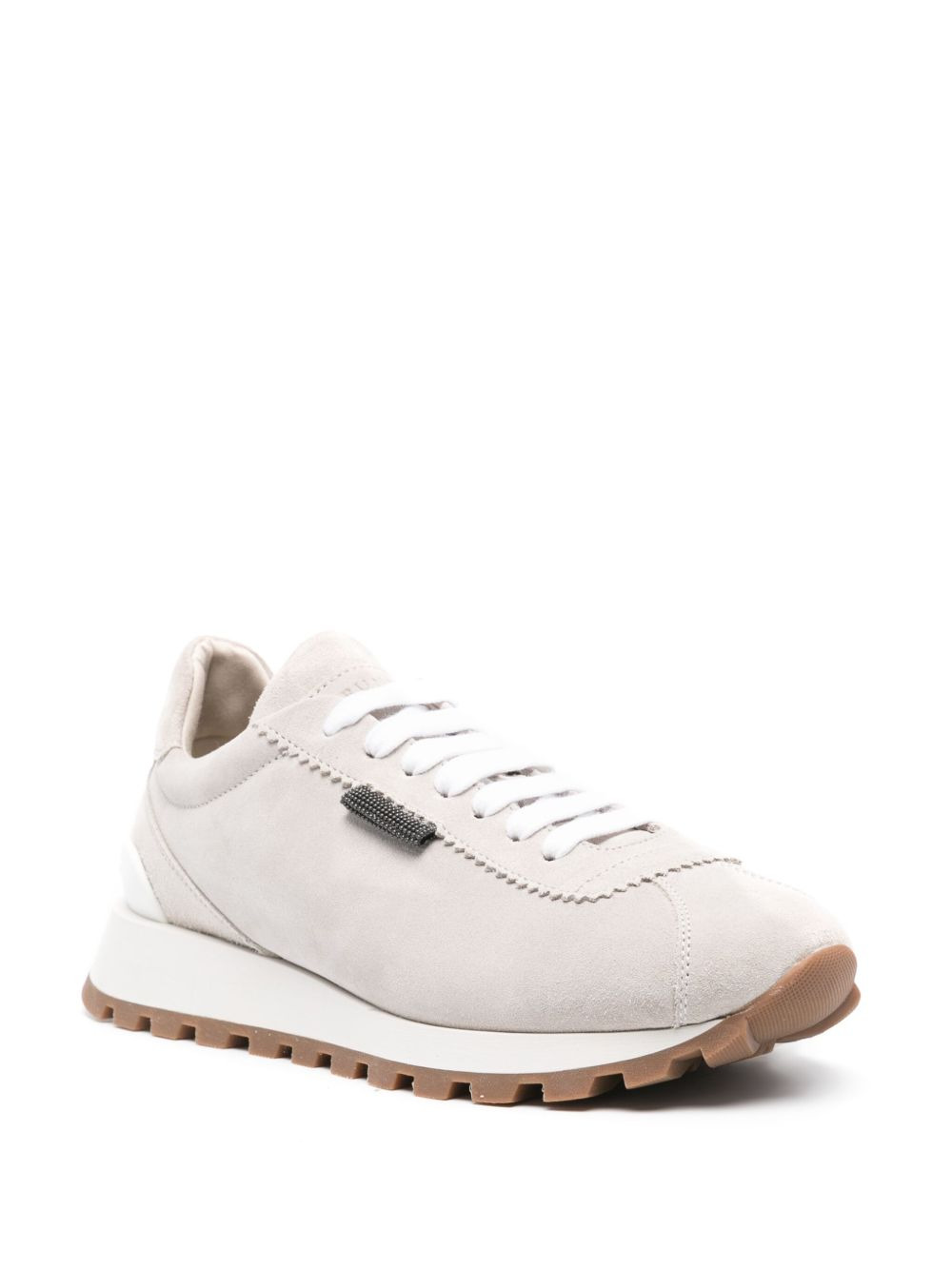 Brunello Cucinelli Women Suede Sneakers - 3