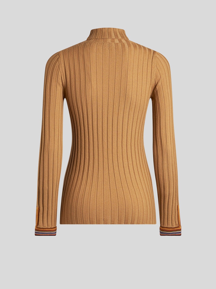 POLO NECK WOOL JUMPER - 5