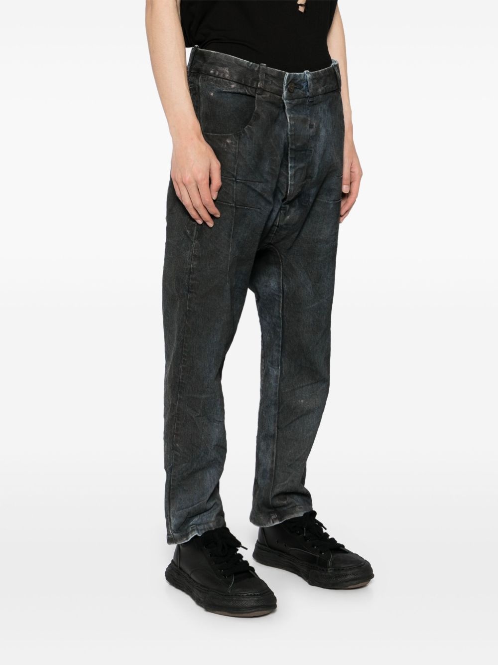 button fastening jeans - 3