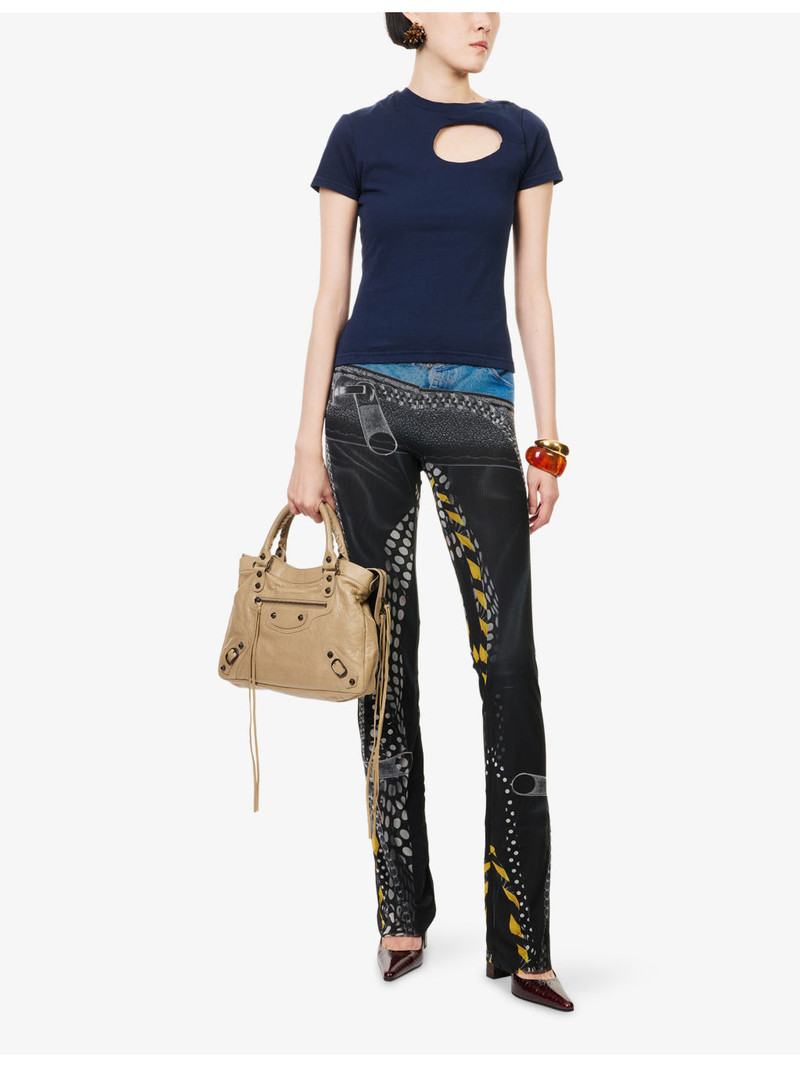 OTTOLINGER Donut Cut-Out Cotton-Jersey T-Shirt outlook