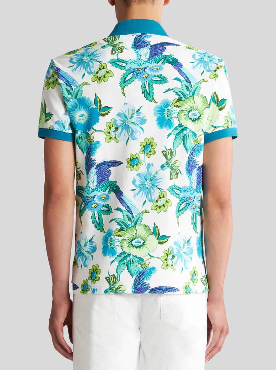 POLO SHIRT WITH FLORAL PRINT - 4