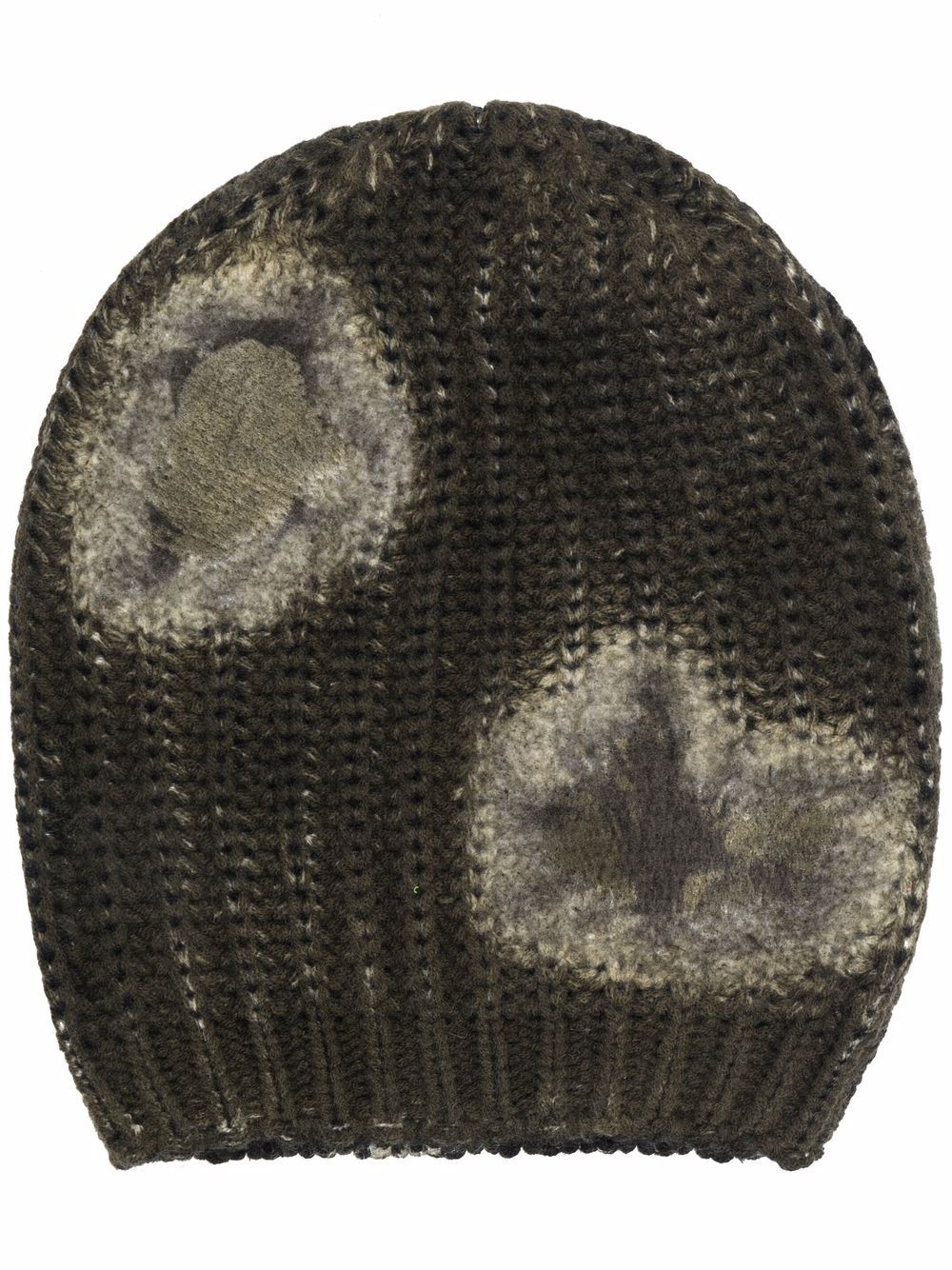 ribbed-knit merino-cashmere beanie - 1