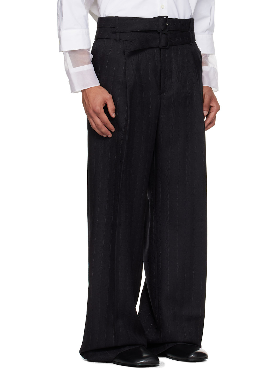 Black Pleated Trousers - 2
