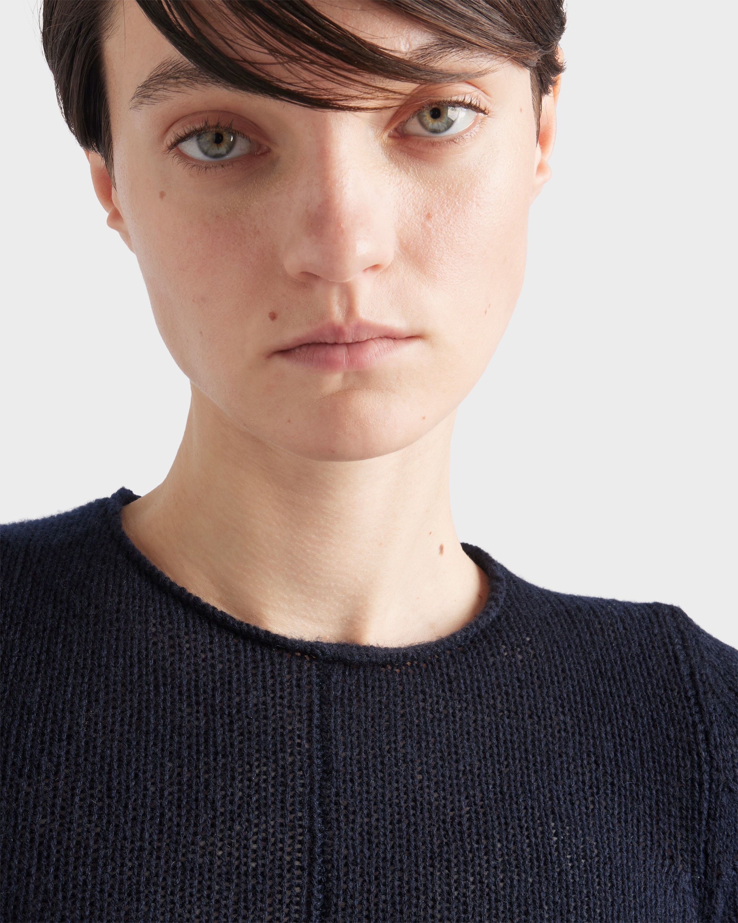 Short-sleeved cashmere sweater - 3