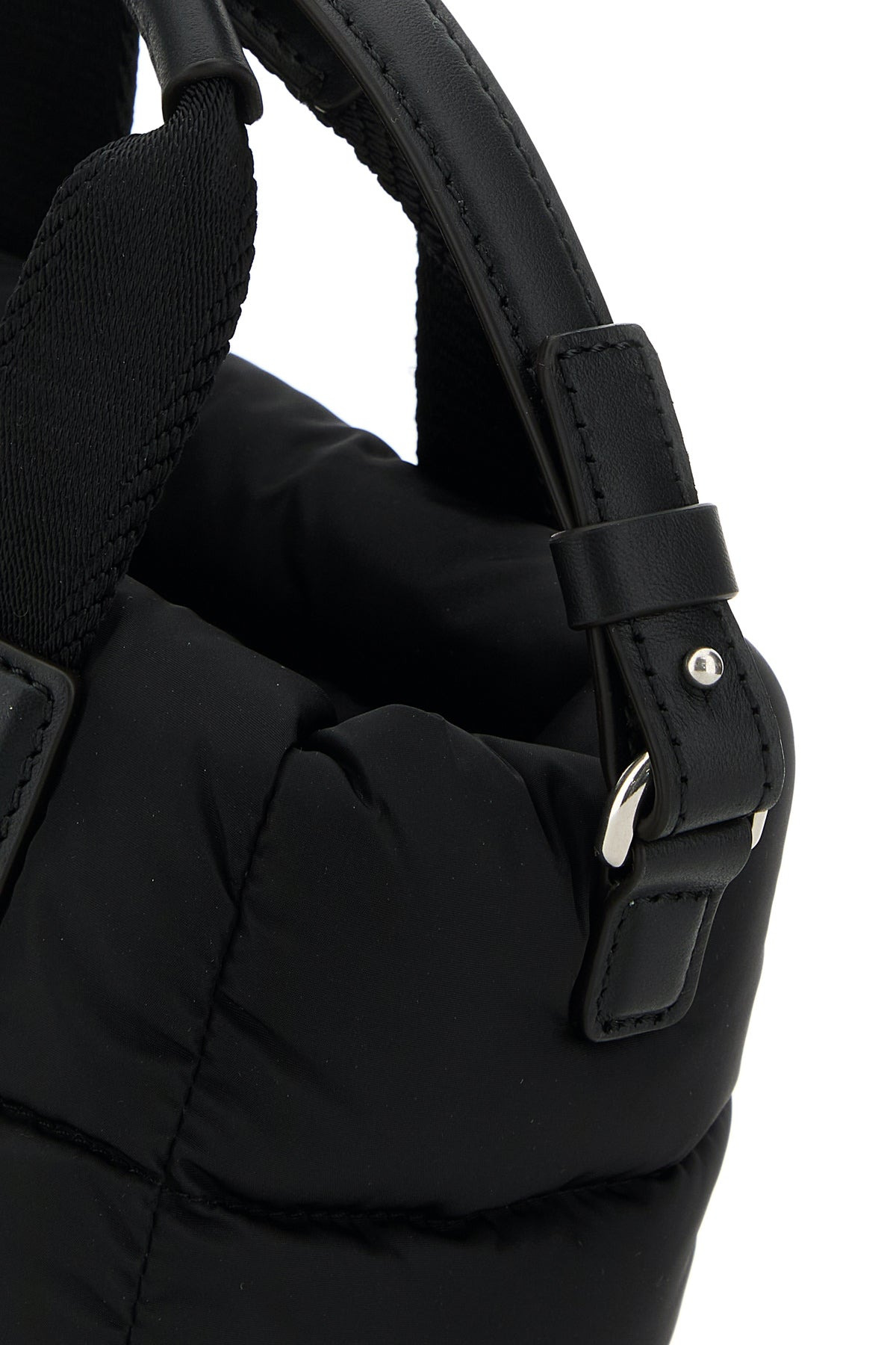 Black fabric mini Caradoc handbag - 4