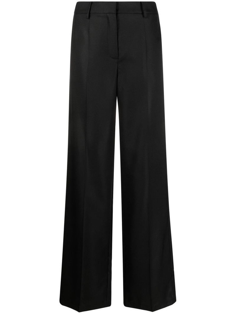 high-waisted straight-leg trousers 1
