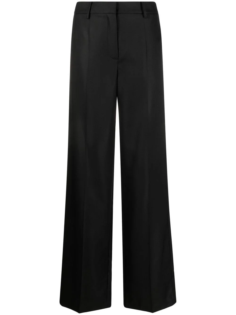 high-waisted straight-leg trousers - 1