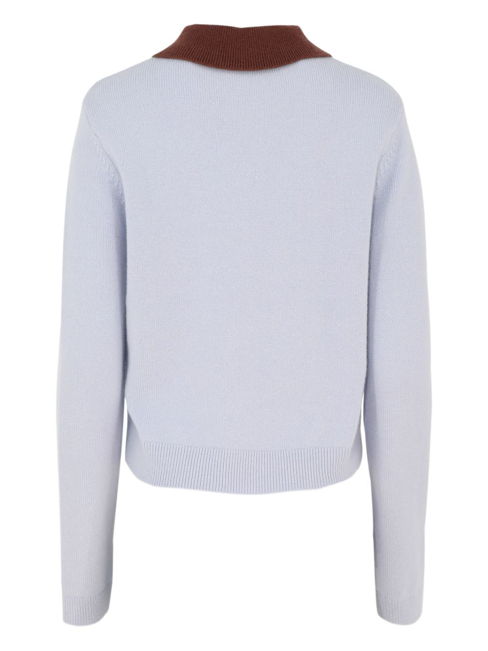 patch-pockets knitted polo top - 2