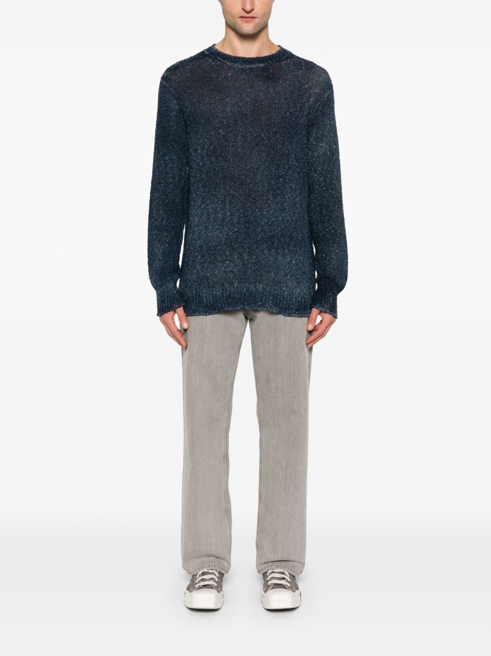 distressed-effect sweater - 2