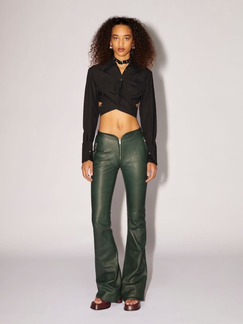 WRAPPED CROP SHIRT - 2