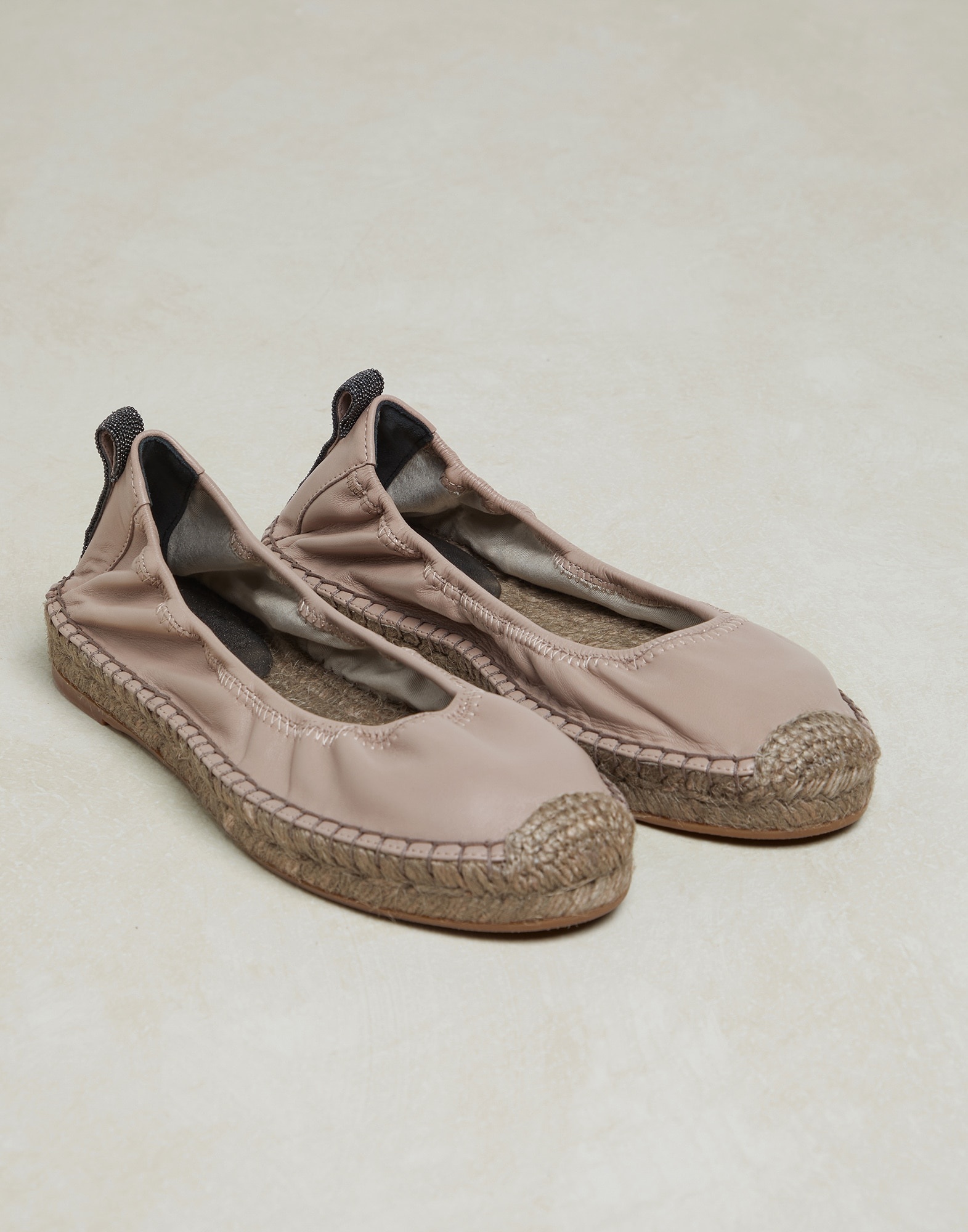 Nappa leather espadrilles with monili - 2