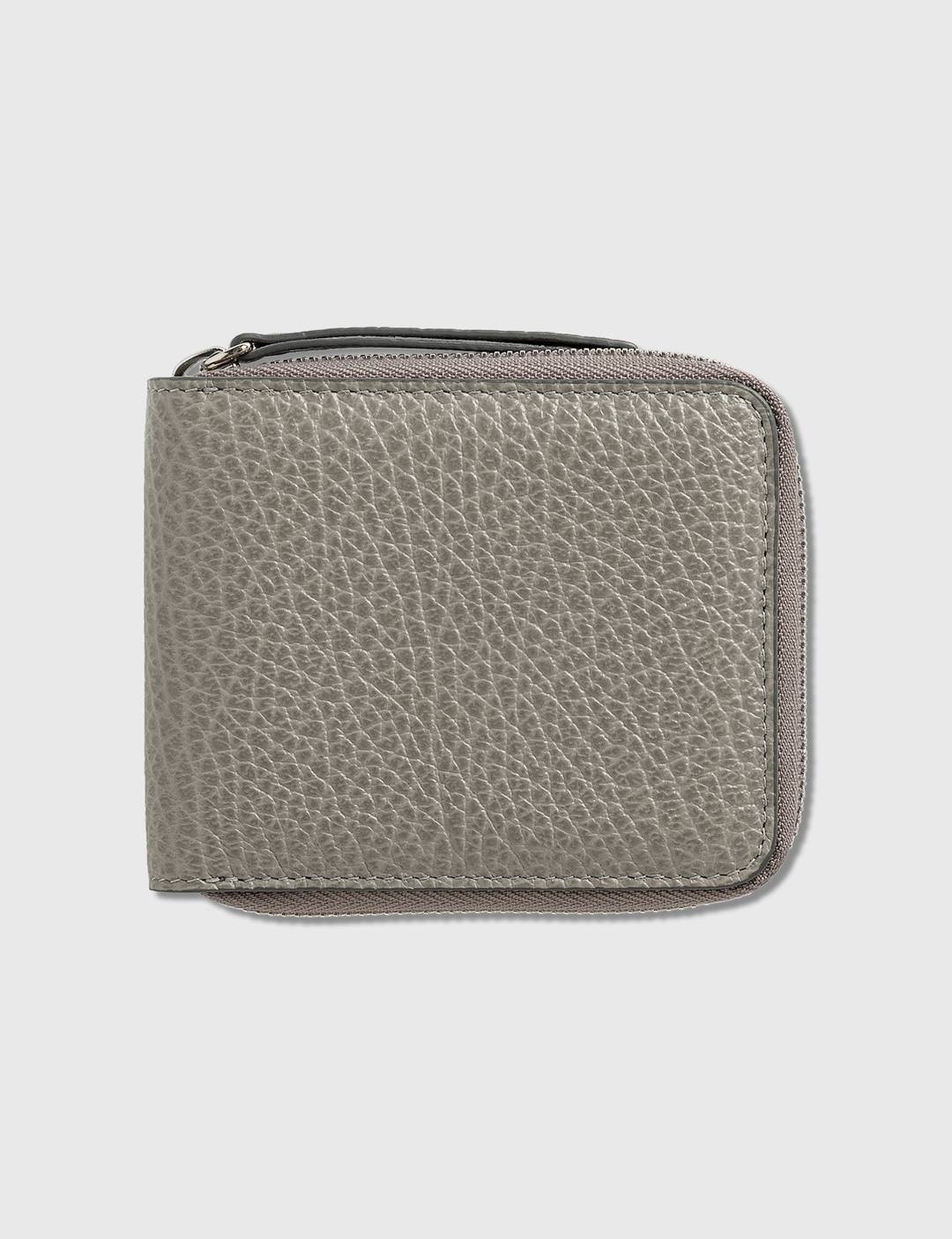 Grain Leather Zip Wallet - 3