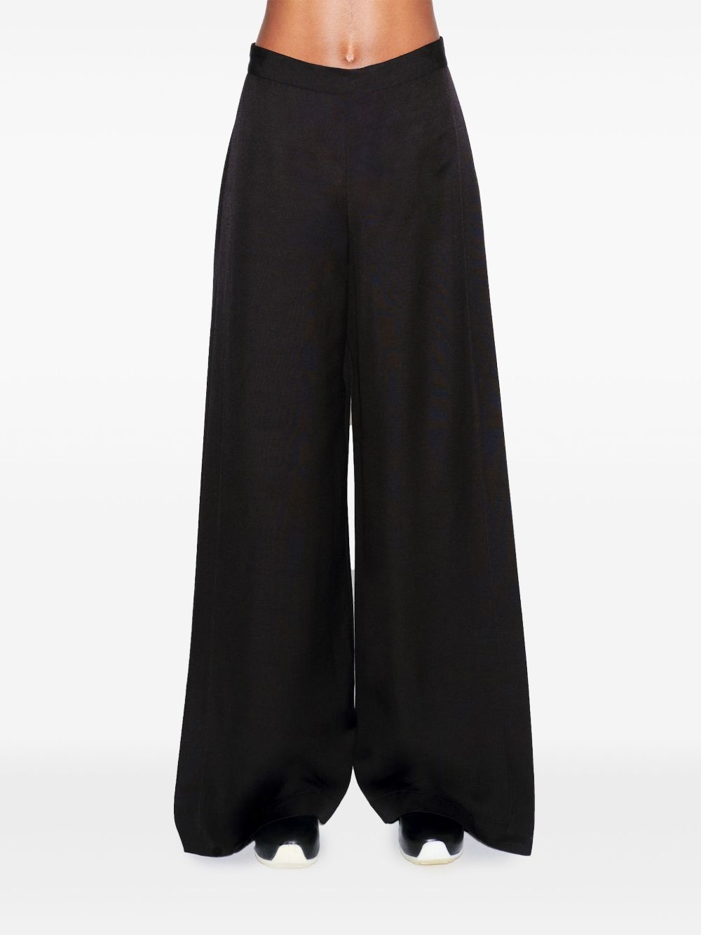 high-waist wide-leg trousers - 3