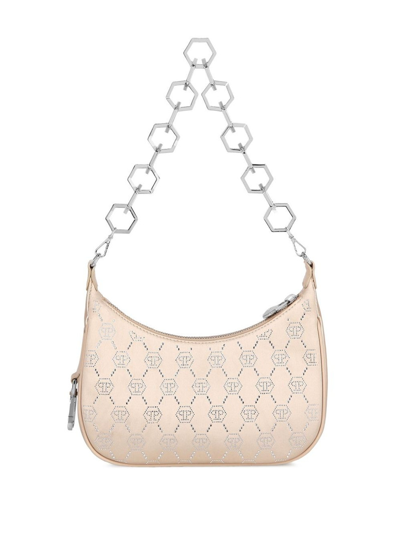 rhinestone-embellished monogram shoulder bag 3