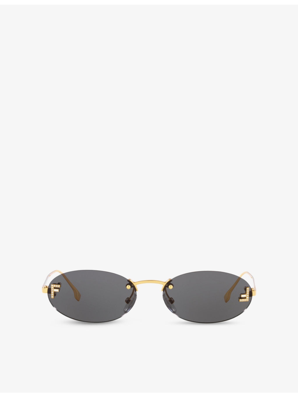 FE4075US Oval-Frame Metal Sunglasses - 1