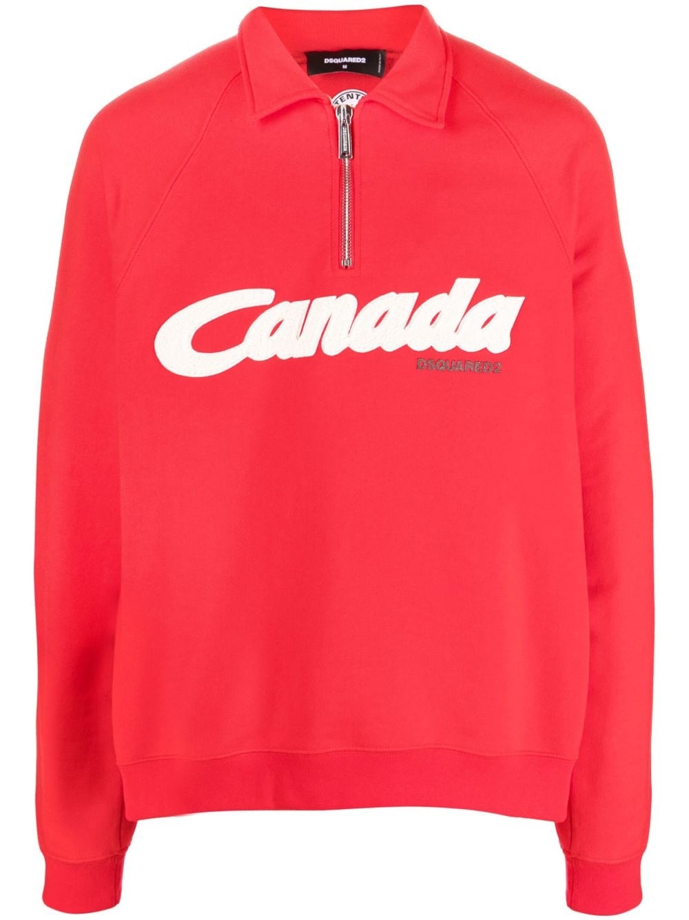 logo-print cotton sweatshirt - 1