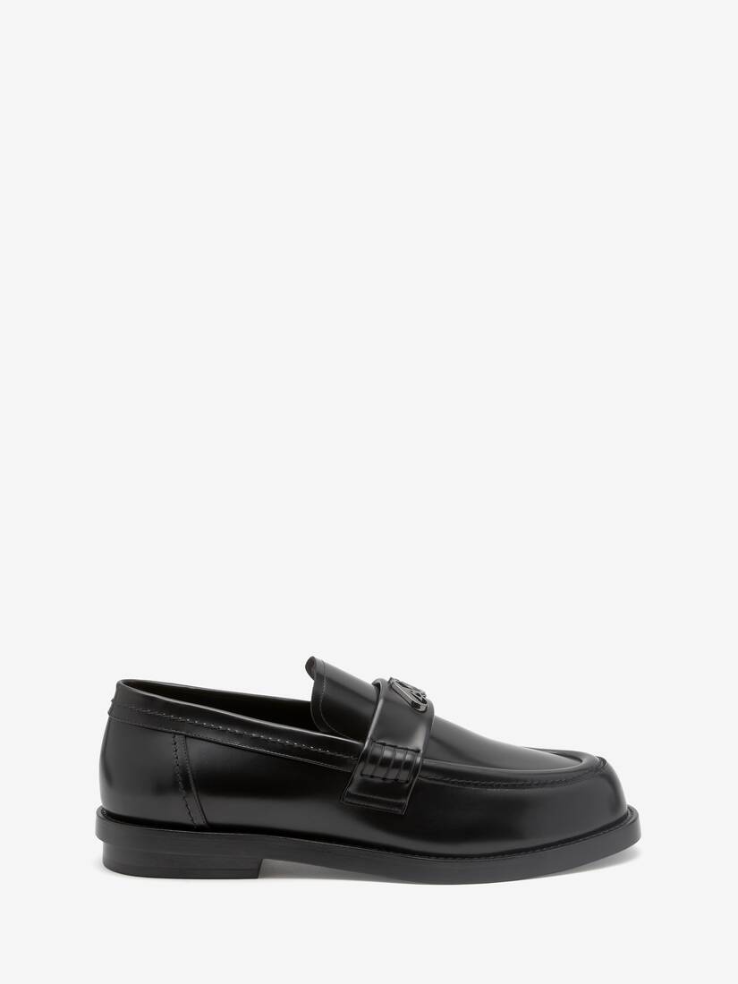 Men's Seal Loafer in Black/gun Metal - 1