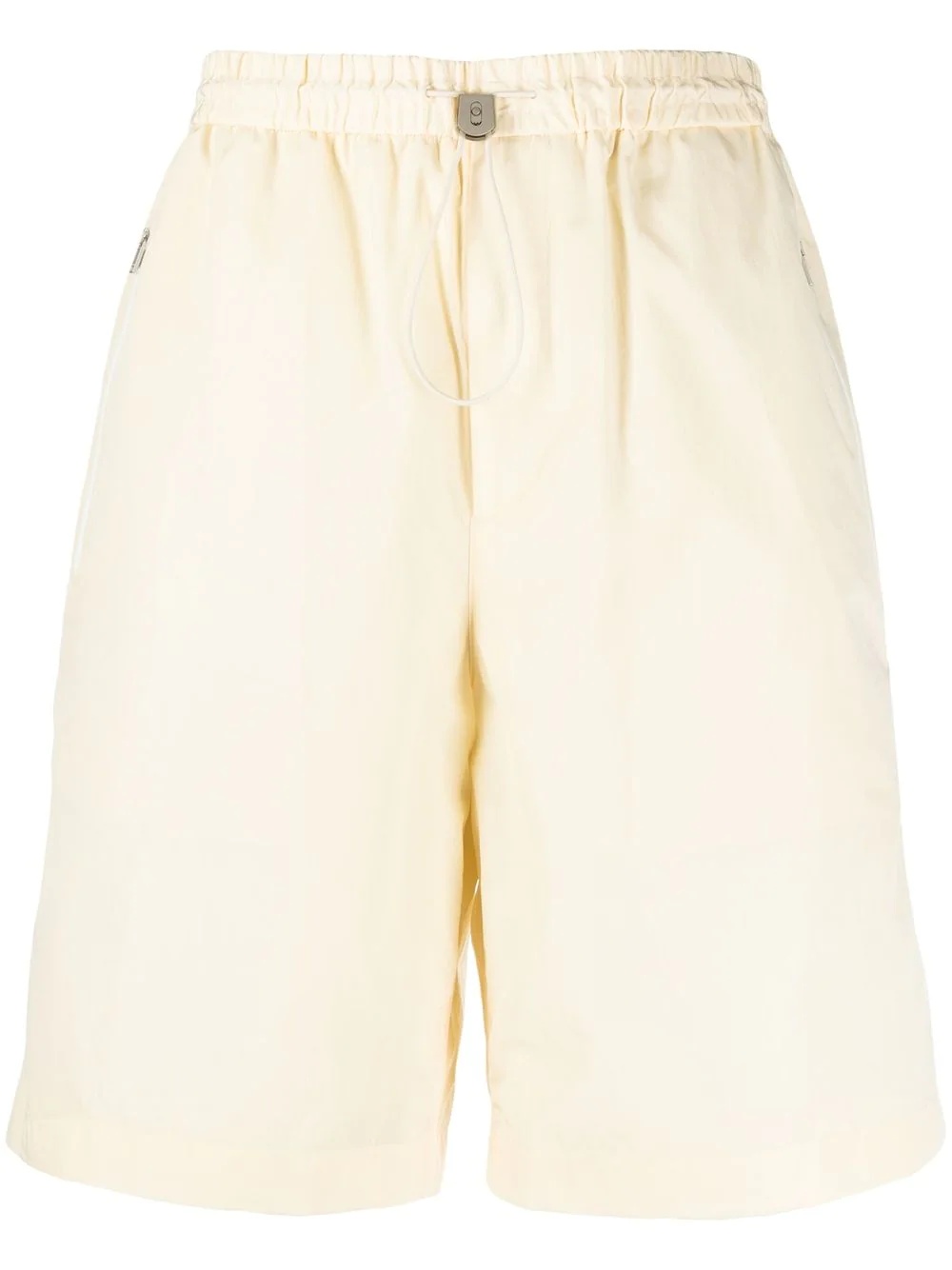 drawstring-waistband shorts - 1