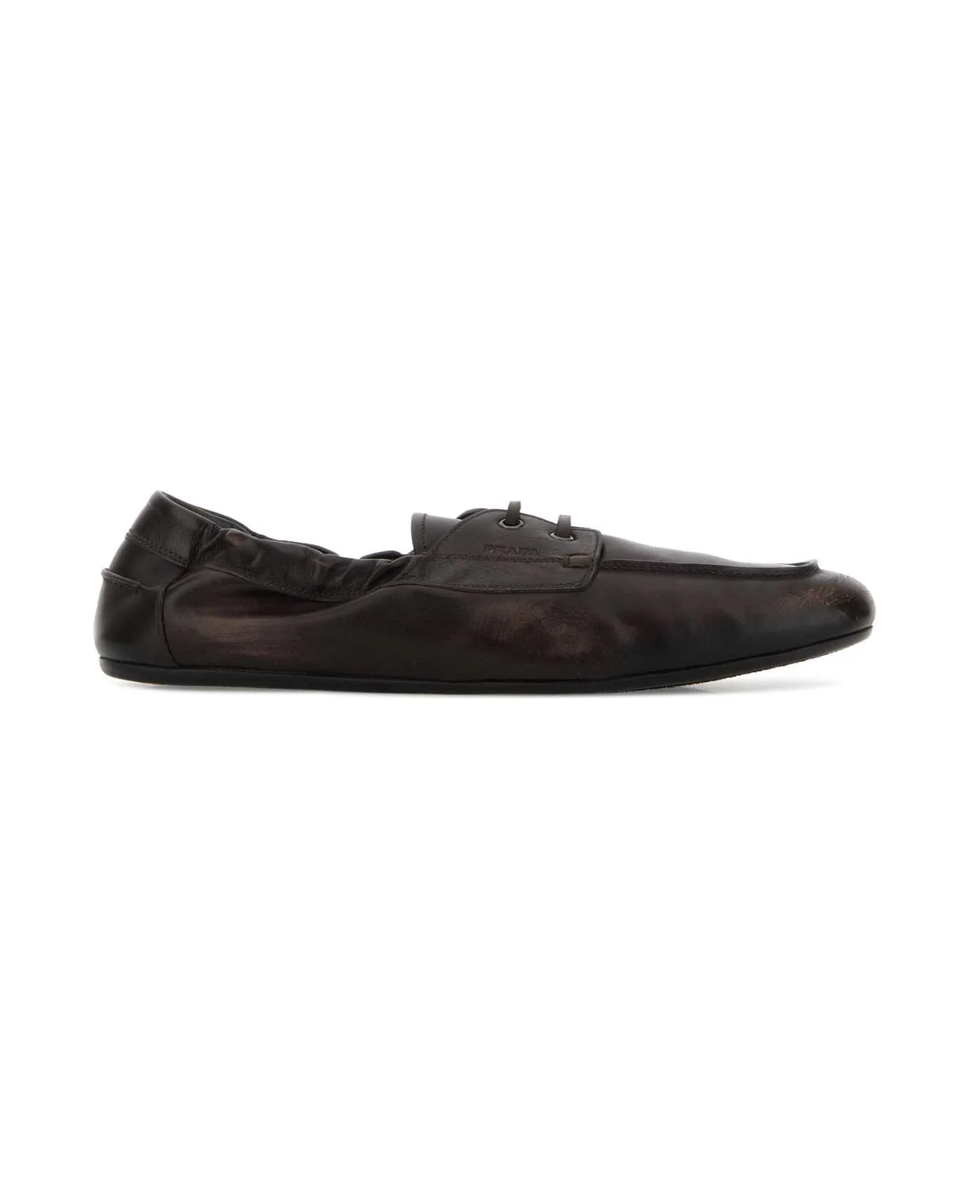 Dark Brown Leather Loafers - 1