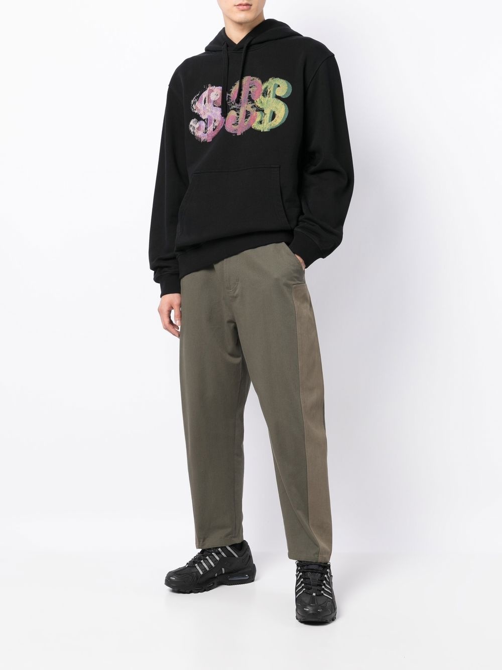 graphic-print drawstring hoodie - 2
