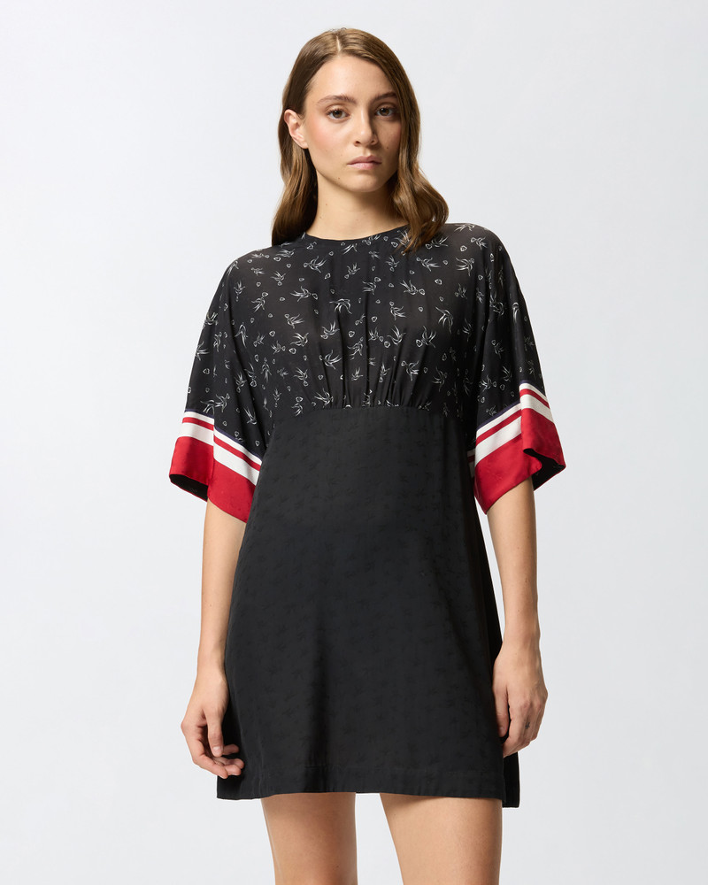 PINKO PRINTED VISCOSE JACQUARD DRESS outlook