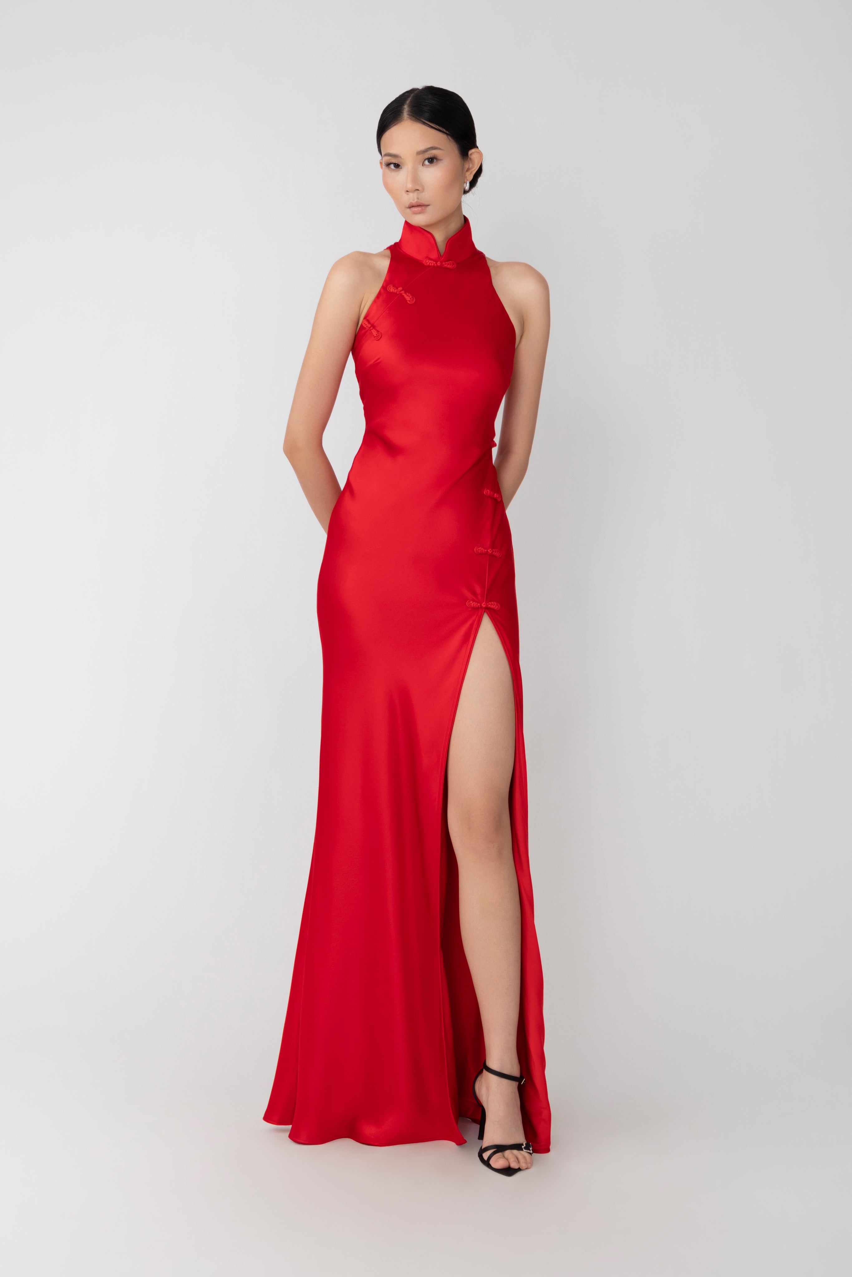 PHOEBE SATIN GOWN - 2