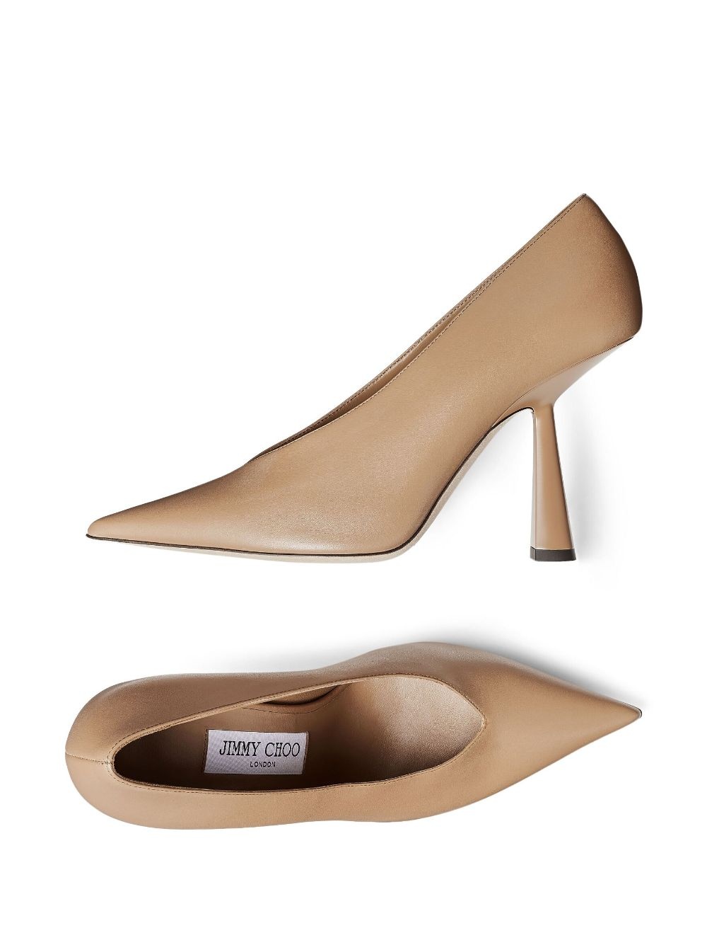 Maryanne 100mm leather pumps - 4