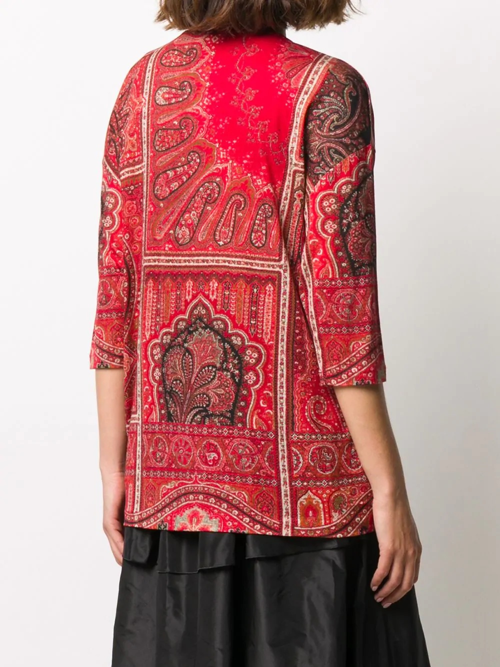 3/4 sleeves paisley top - 4