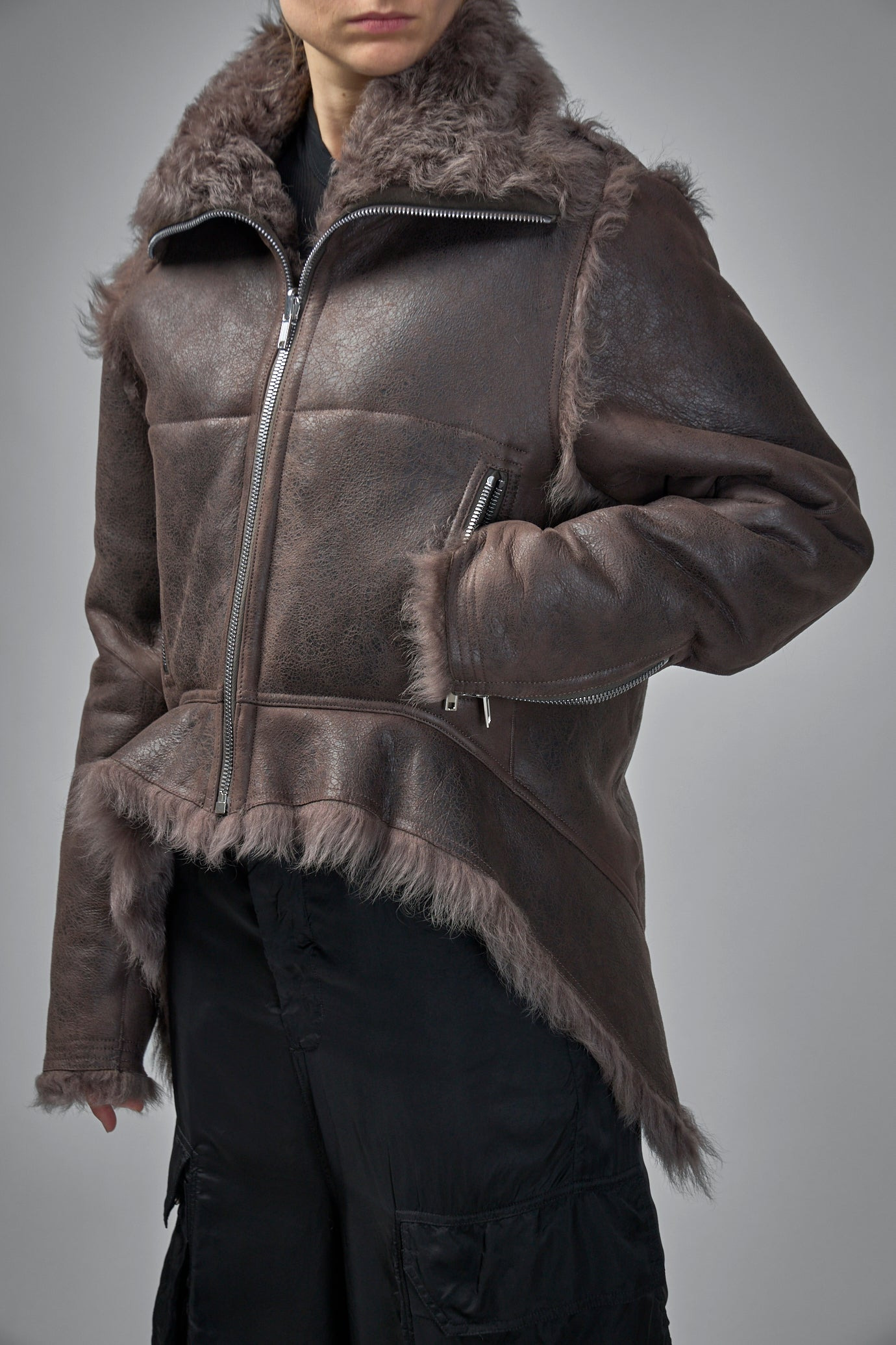 Exploder Shearling Real Fur Jacket - 4