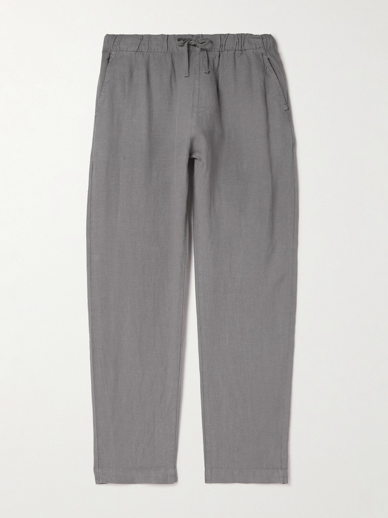 Joggy Straight-Leg Linen Drawstring Trousers 1