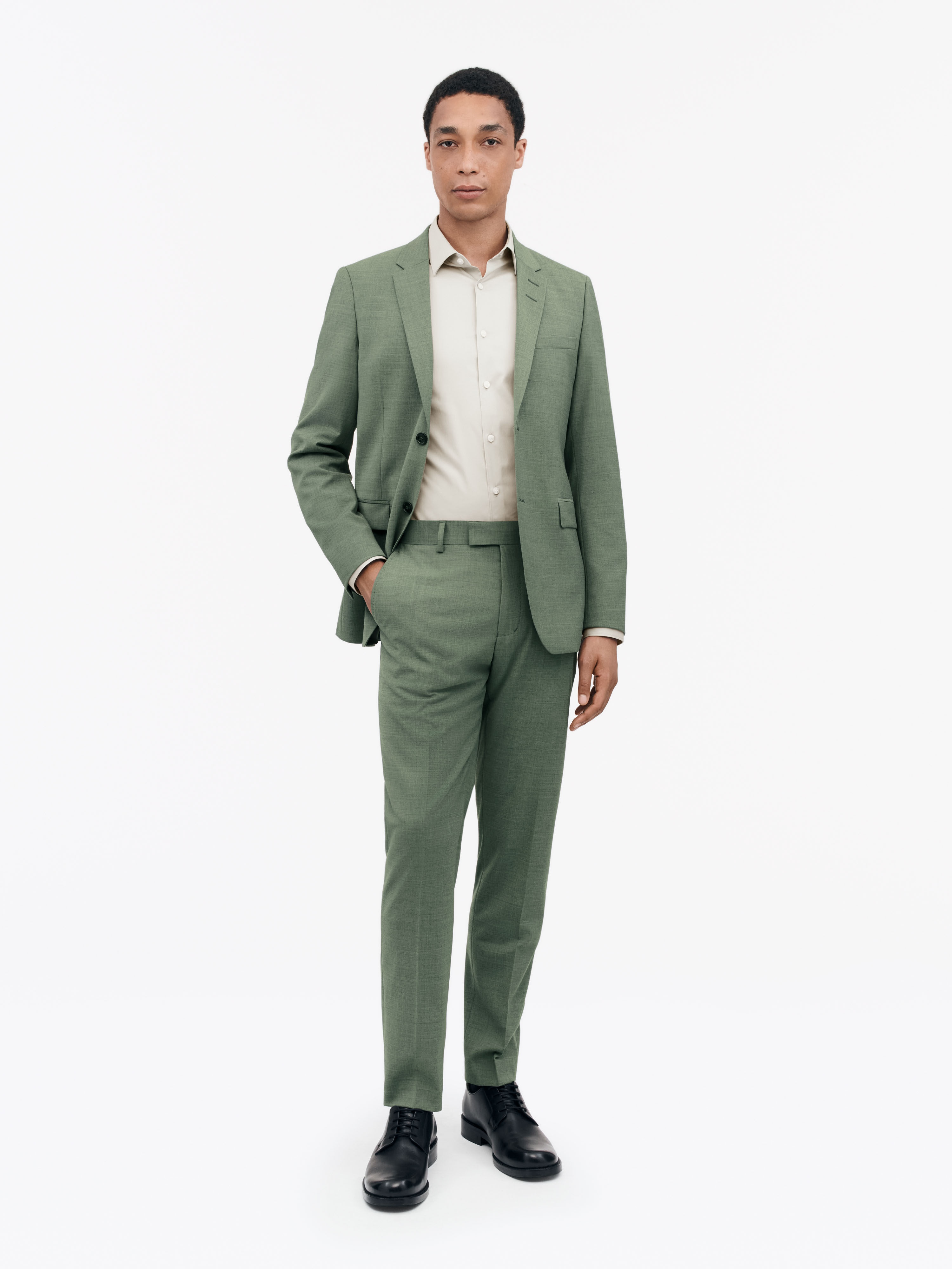 Tenuta Slim Fit Wool Blend Trousers - 2