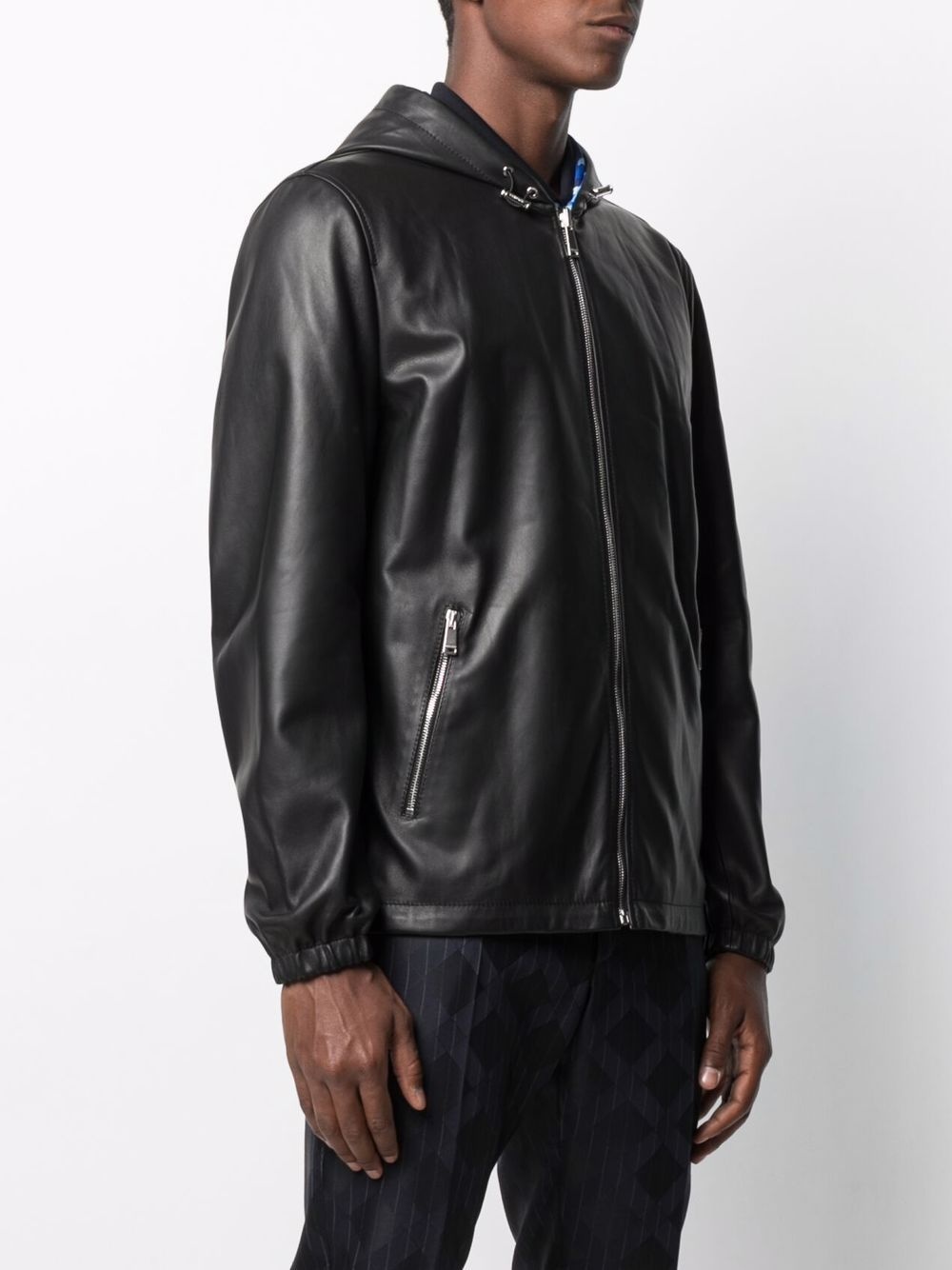 nappa leather reversible jacket - 3