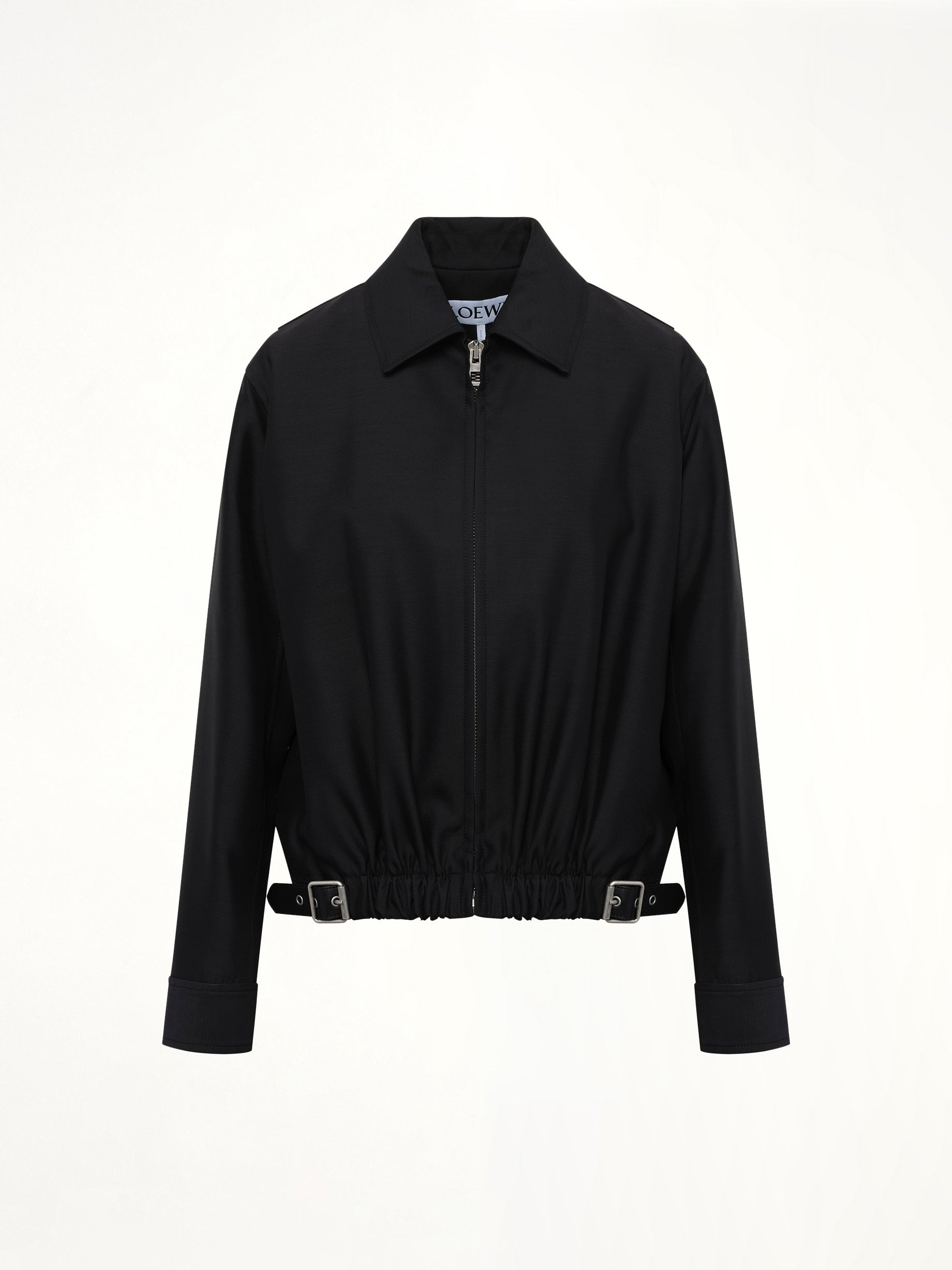 Belted Jacket in Black - 2