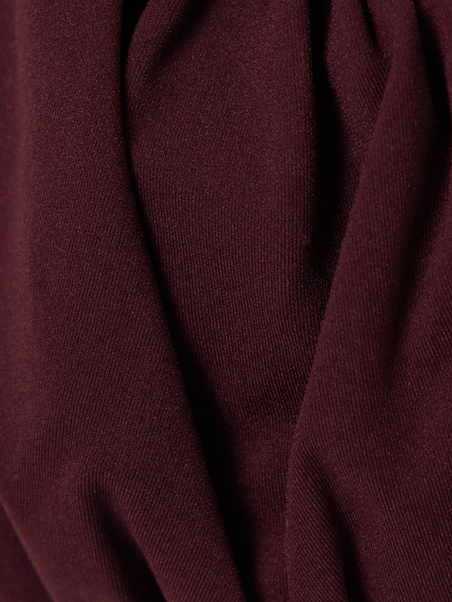 Naomi gathered underwired bikini top Burgundy - 4
