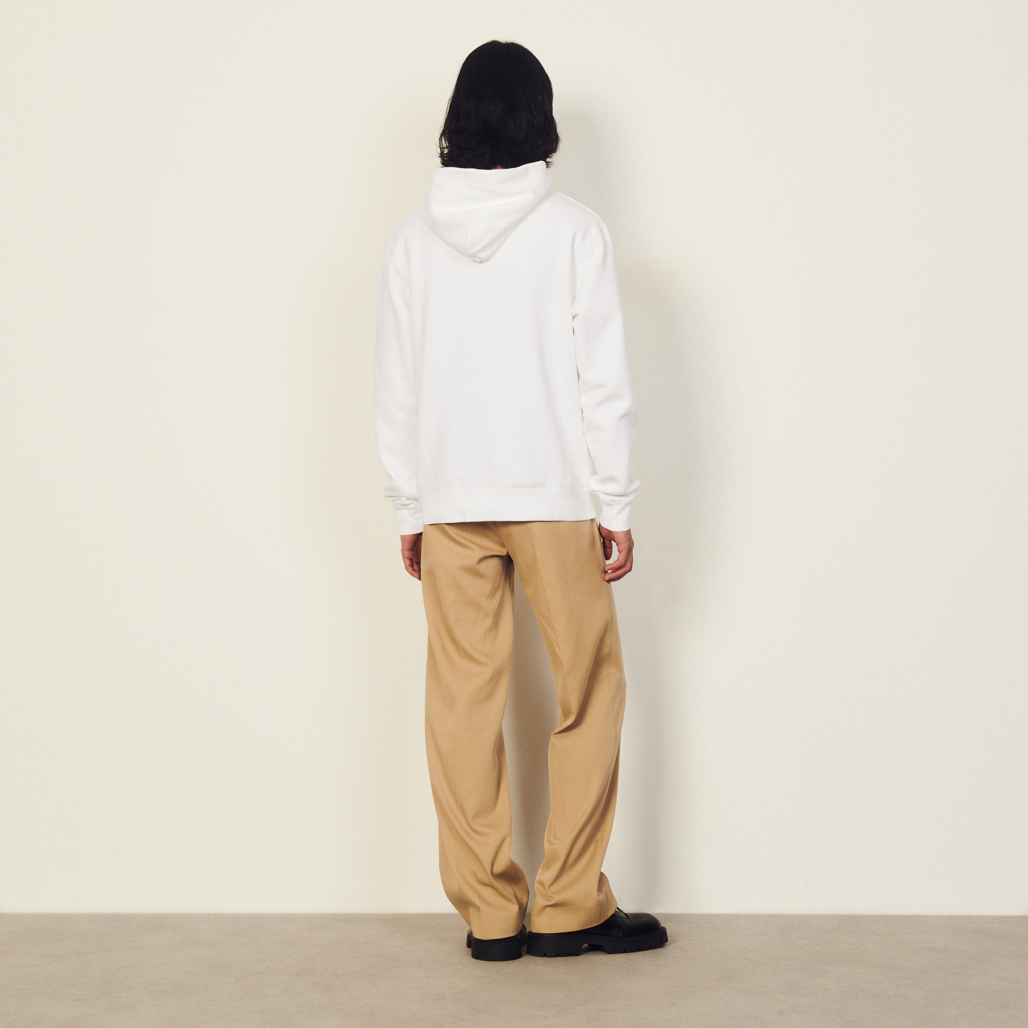 Hoodie sweatshirt with logo embroidery - 3