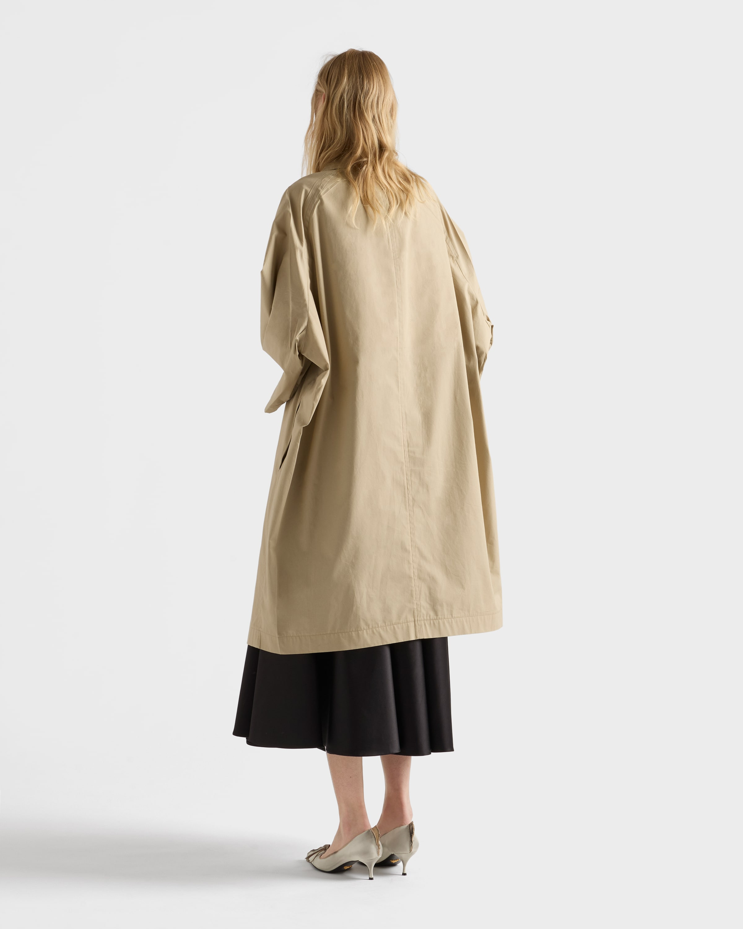 Single-breasted cotton canvas coat - 5