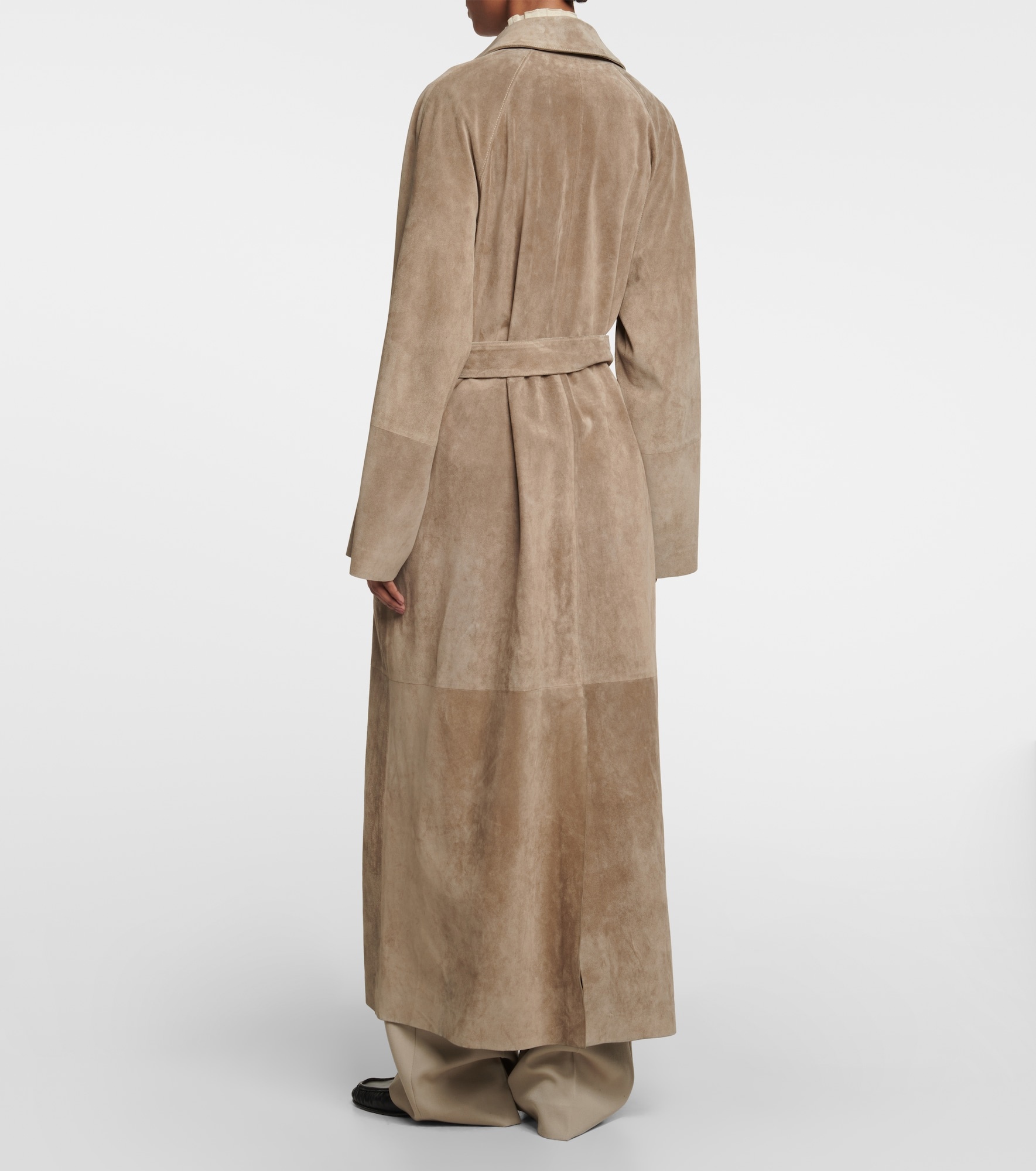 Poseidone suede coat - 3