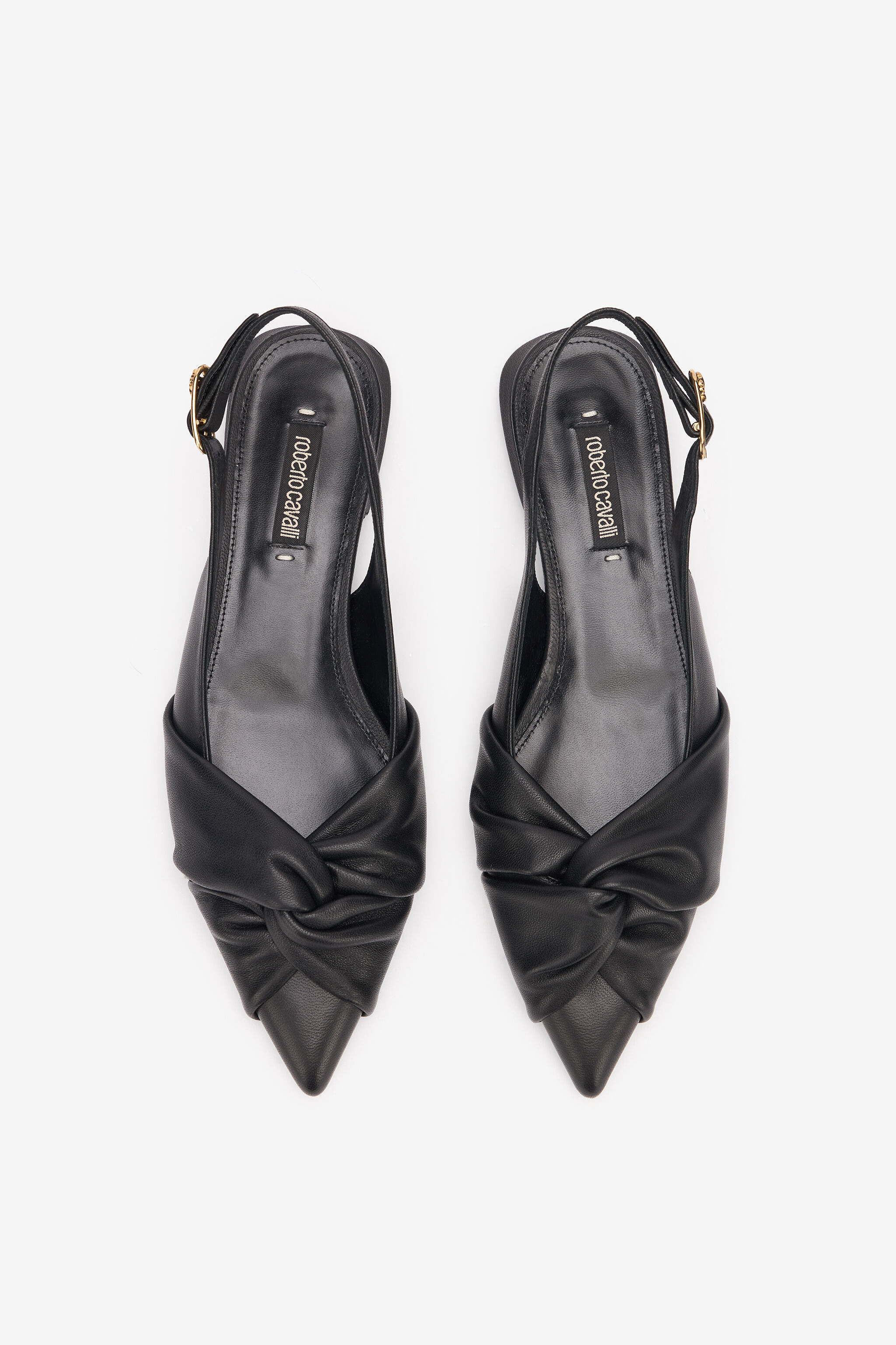 Le Pettegole Flat Leather Slingbacks - 5