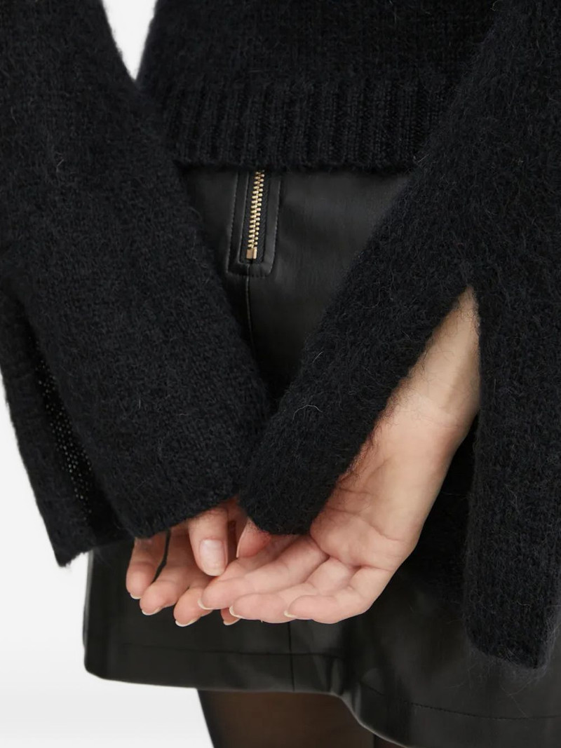 square-neck flared-sleeves sweater 5