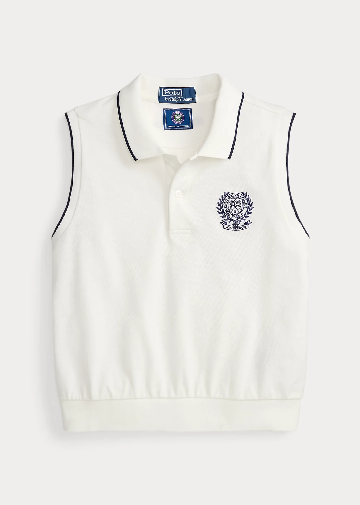 Wimbledon Sleeveless Polo Shirt - 1
