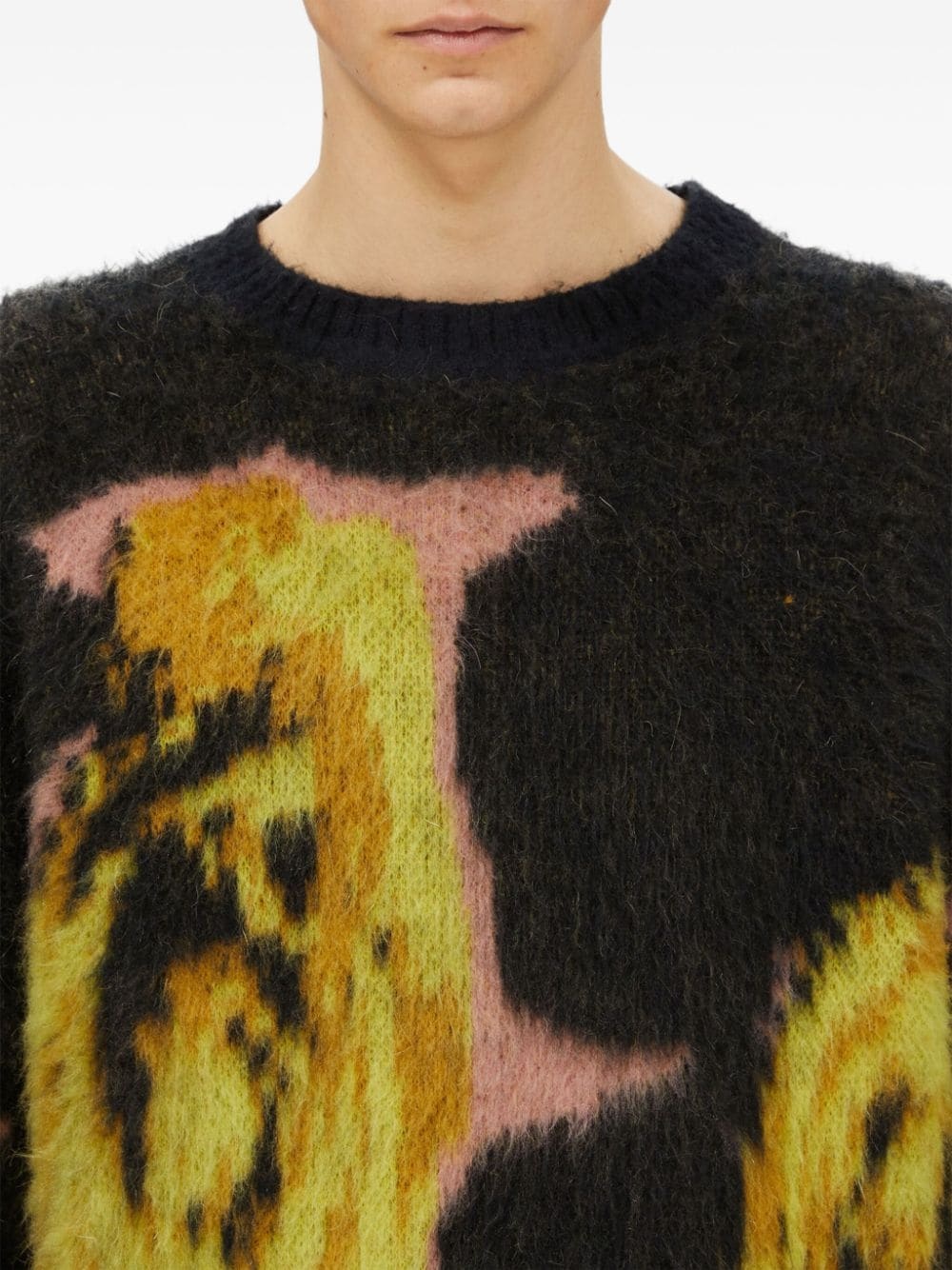 rose intarsia print jumper - 5
