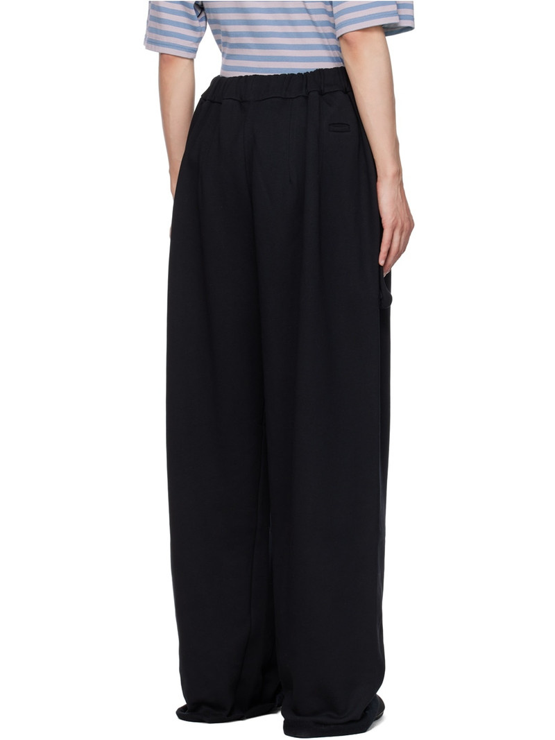 Black Wide-Leg Sweatpants 3