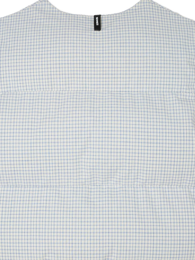 SUNNEI checked puffy gilet outlook